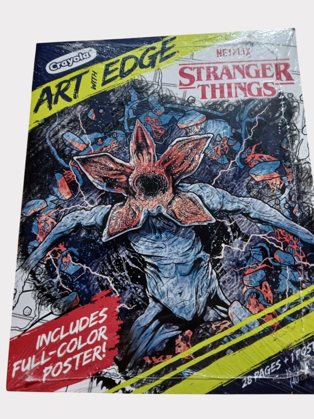 Stranger Things Crayola Art Edge Coloring 28 Pages Full Color Poster Netflix New